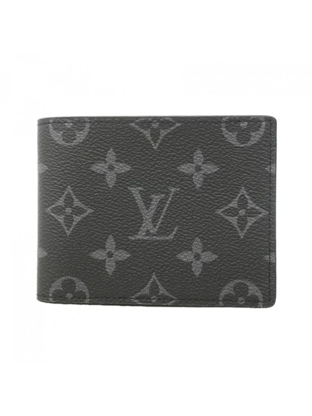 Louis Vuitton Billfold Monogram Eclipse Portefeuille Calf Black Wallet